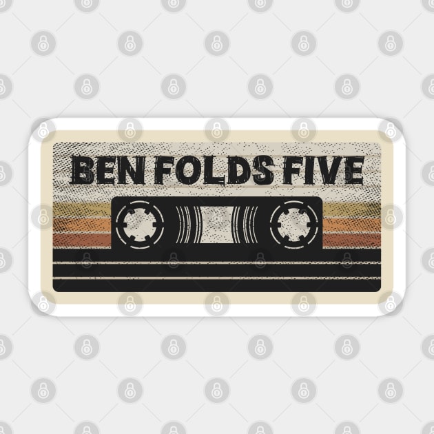 Ben Folds Five Mix Tape Sticker by getinsideart